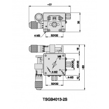 精密平移台TSG系列--TSGB4013-2S