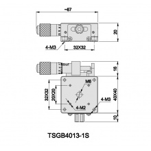 精密平移台TSG系列---TSGB4013-1S