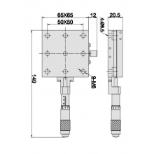 燕尾平移台TSD系列 TSDA6525-1S