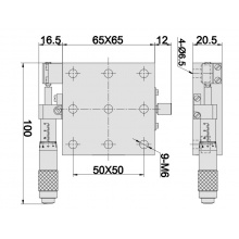 燕尾平移台TSD系列，TSDB6525-1S