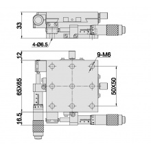 燕尾平移台TSD系列 TSDA6525-2S