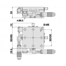 燕尾平移台TSD系列 TSDB6525-2S